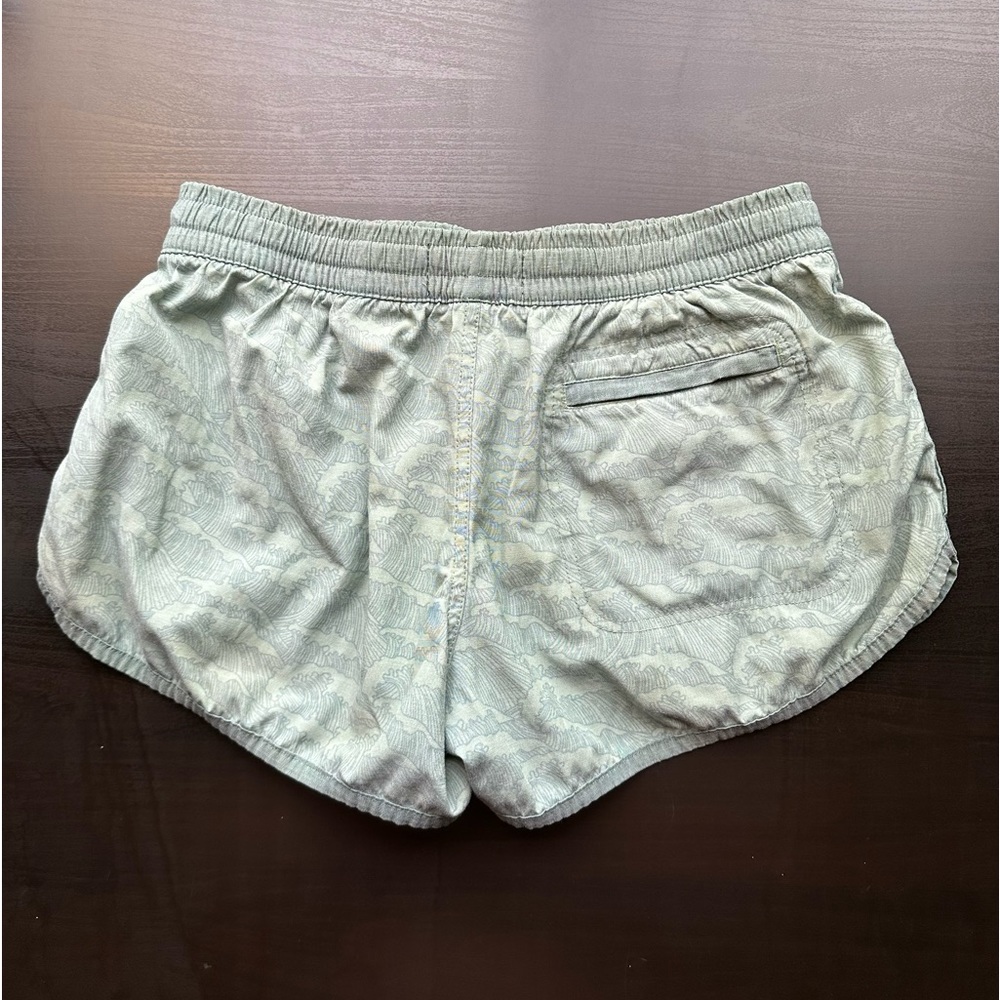 United by Blue Womens Green Sustainable Scallop Boardshort Size XS EUC - Picture 2 of 7